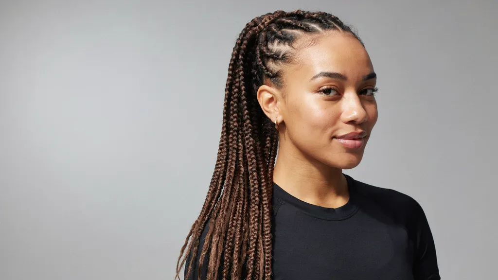 High Ponytail Knotless Braids