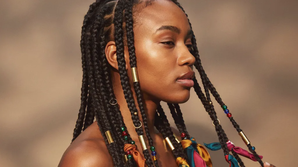 Knotless Braids With Decorative Pieces