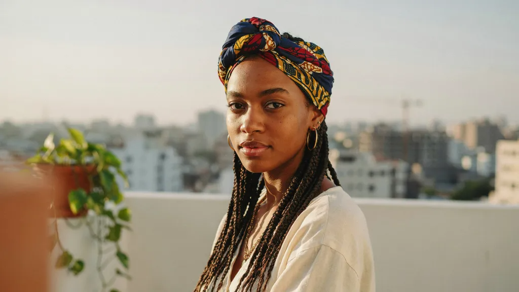 Knotless Braids With a Head Wrap