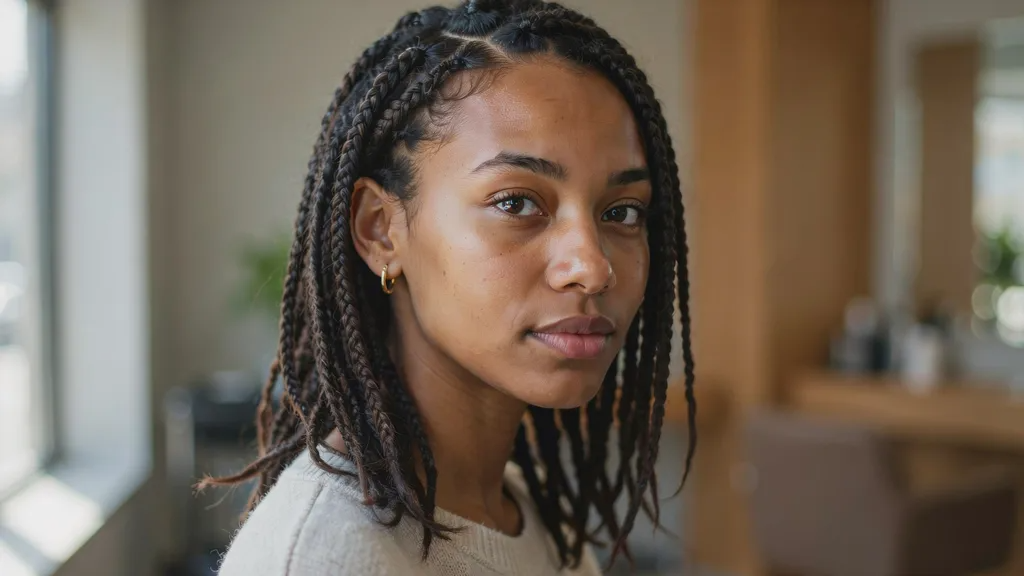 Medium Knotless Braids