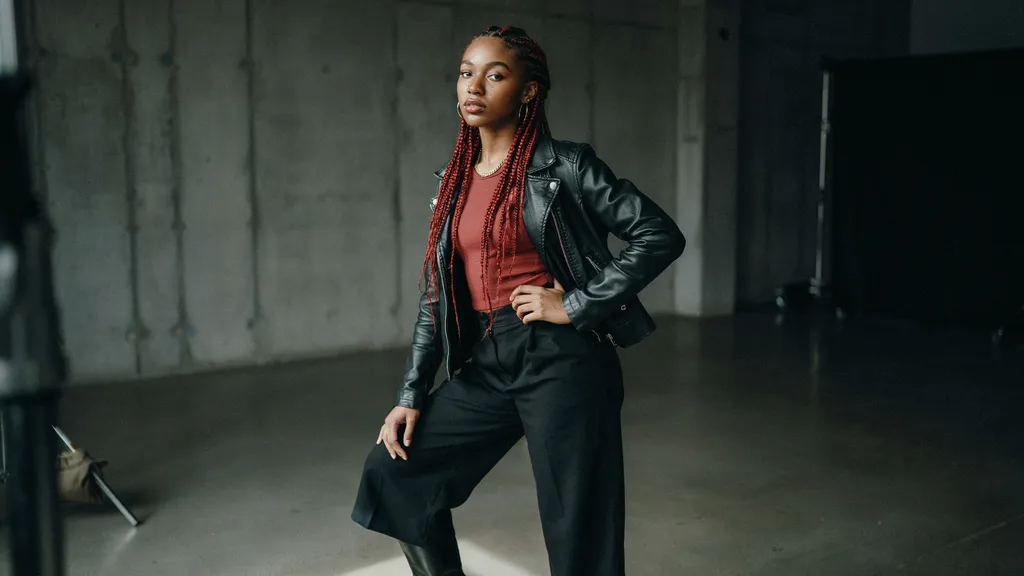 Red Knotless Braids