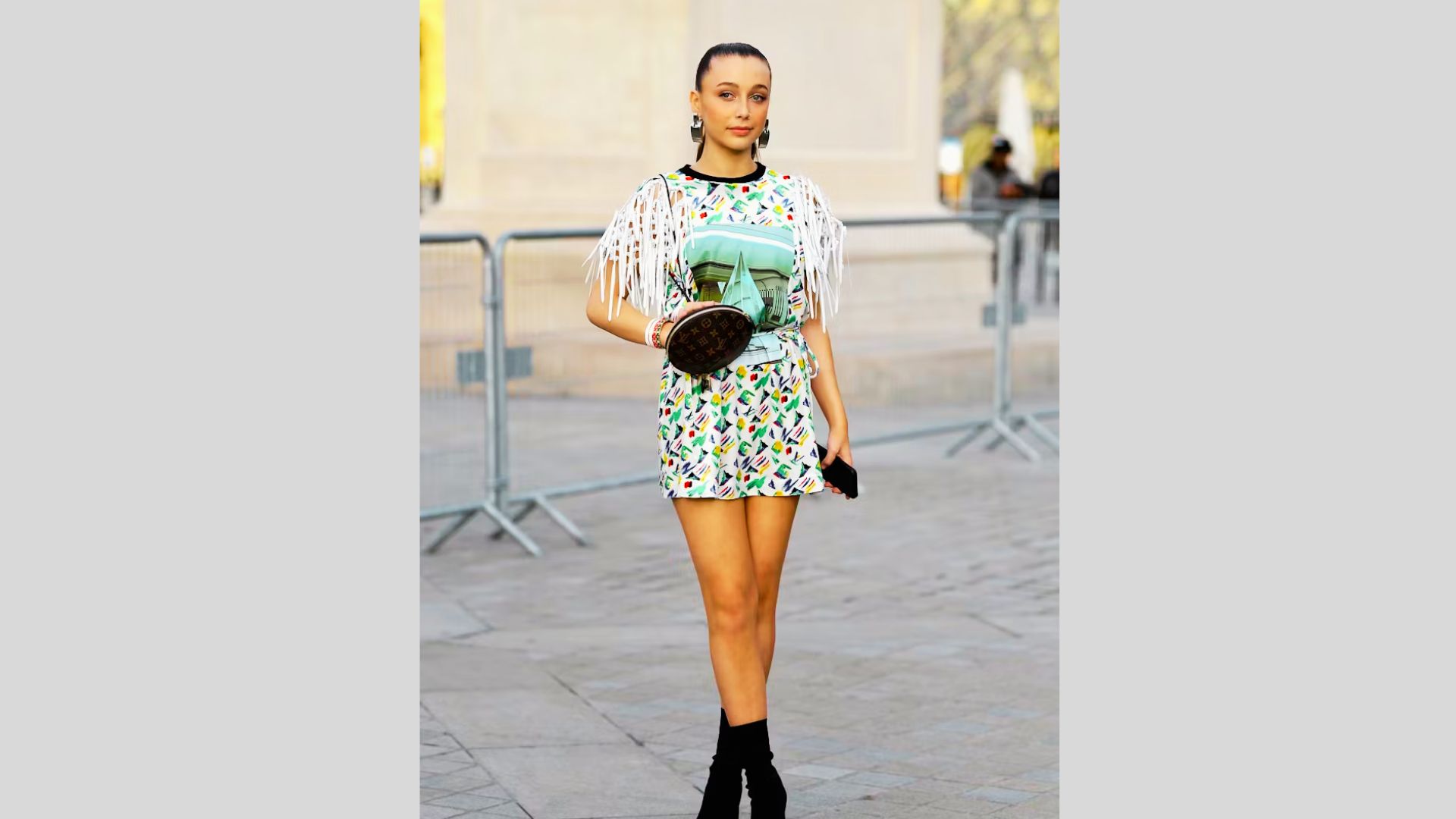Printed Mini Dress