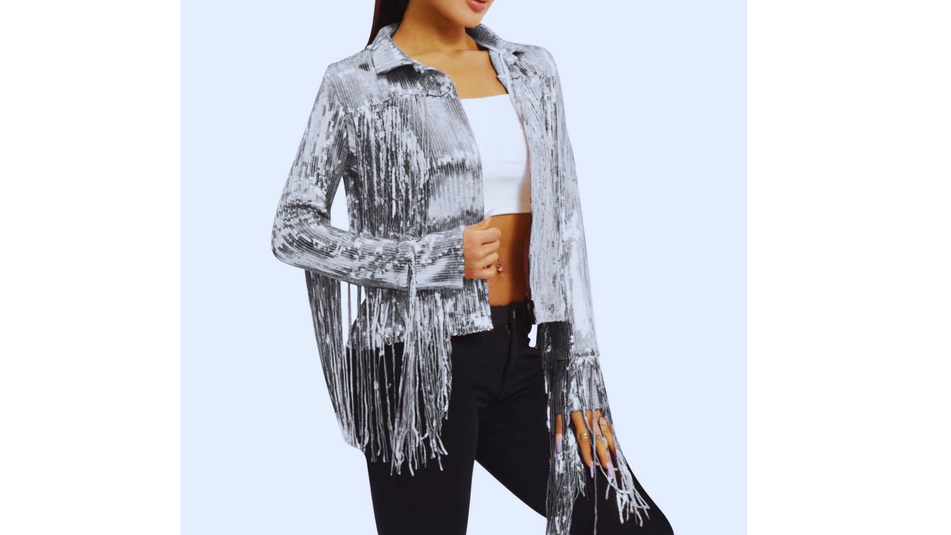 Glittery and Sequined Ensembles