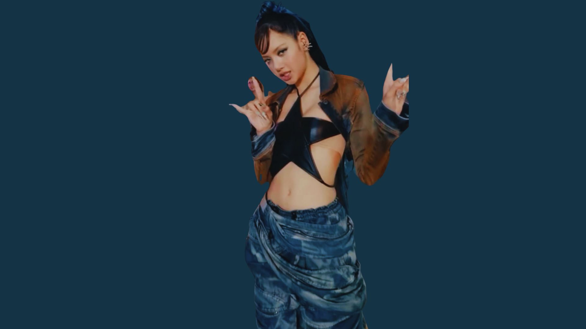 3. Rockstar Star Top + Cargo Pants Look
