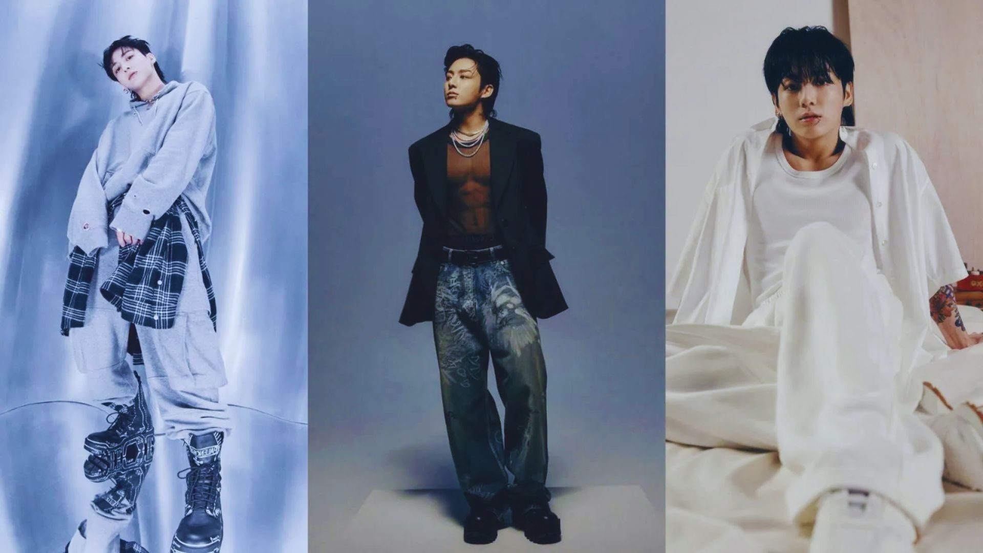 Jungkook showcasing the top Korean fashion trends for spring 2019, featuring stylish outfits and accessories.