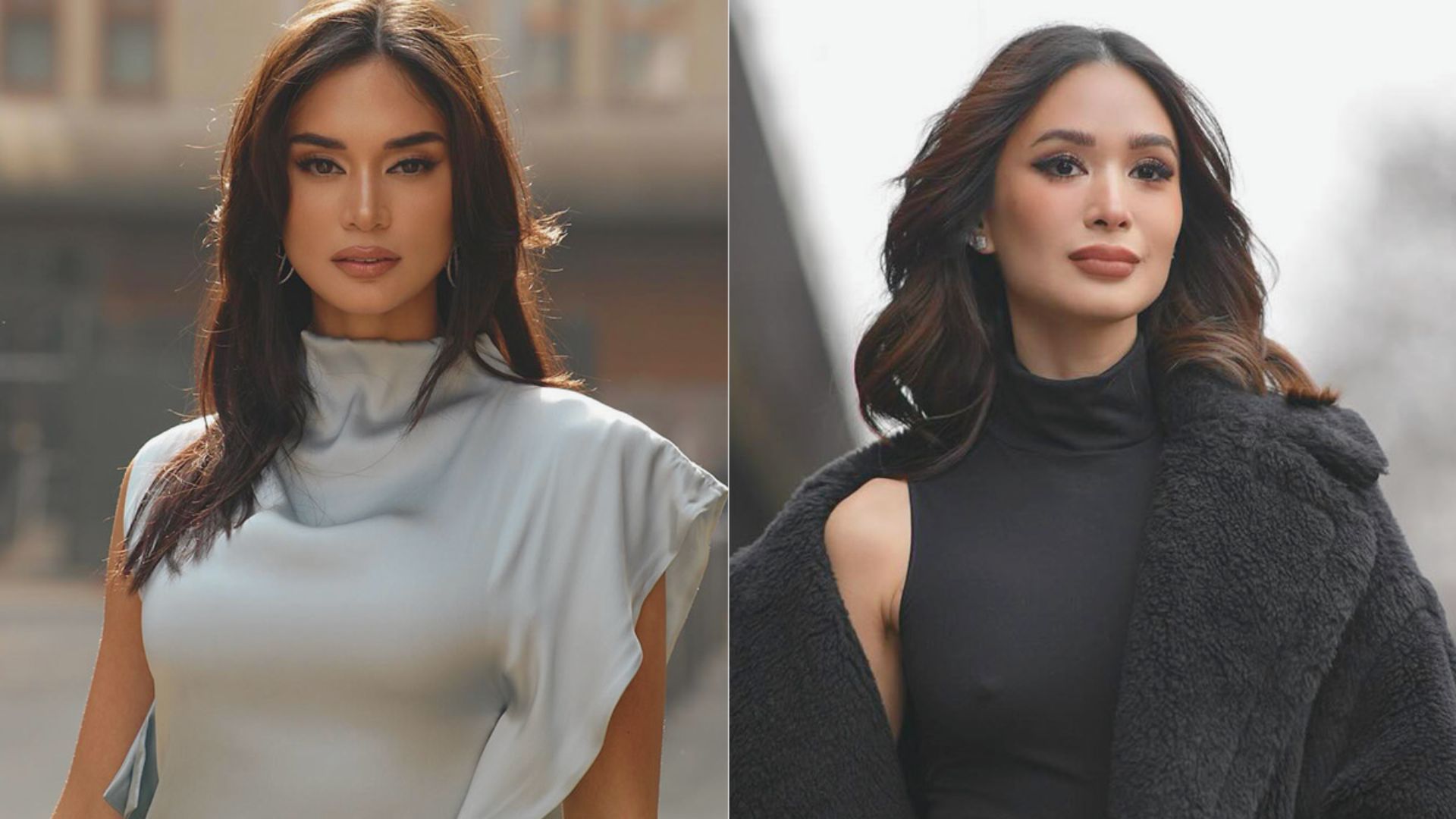 Heart Evangelista dressed in black and white showcasing styles at Paris and Milan Fashion Week.
