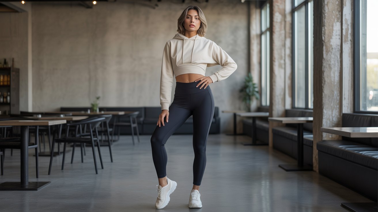 Cropped Hoodie + High-Waisted Leggings