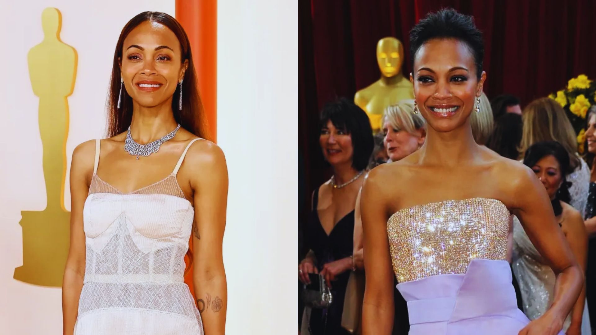 Zoe Saldana Oscar Dress History at a Glance