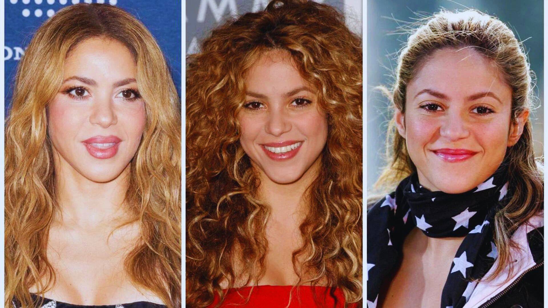Shakira showcasing her dramatic hair transformation, featuring a new color and style that highlights her vibrant personality.