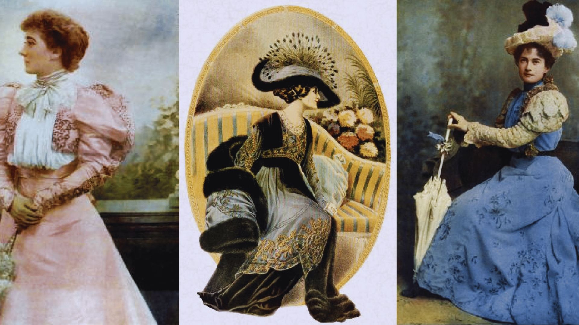 Three images of women showcasing diverse styles of dress, highlighting various fashion choices and cultural influences.