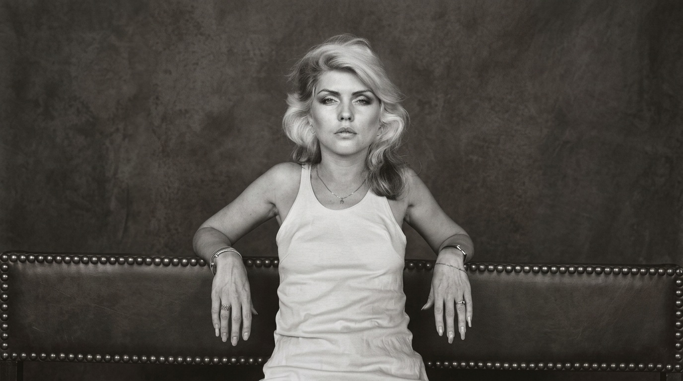 Debbie Harry in casual New York look.