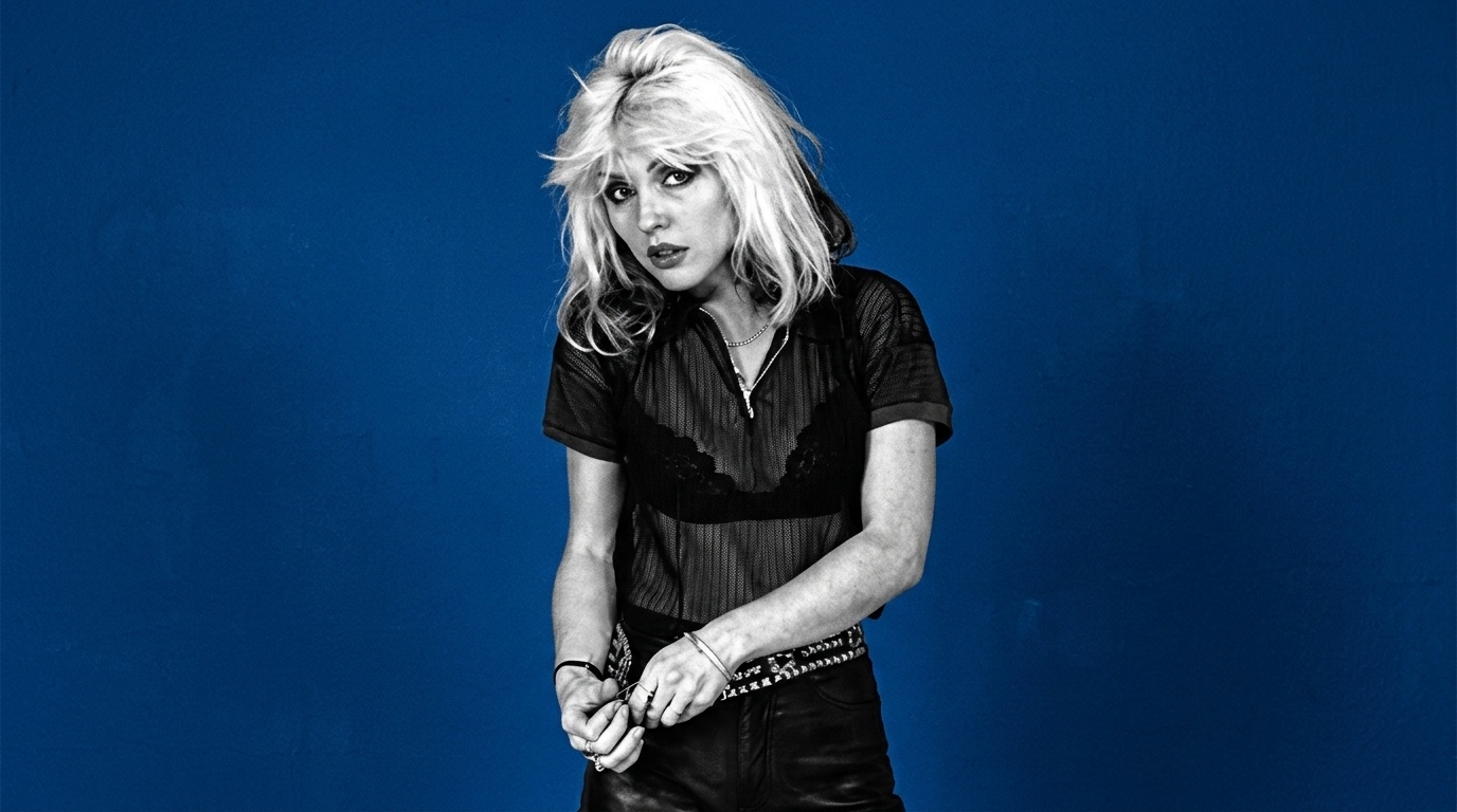 Debbie Harry wearing the statement belt.