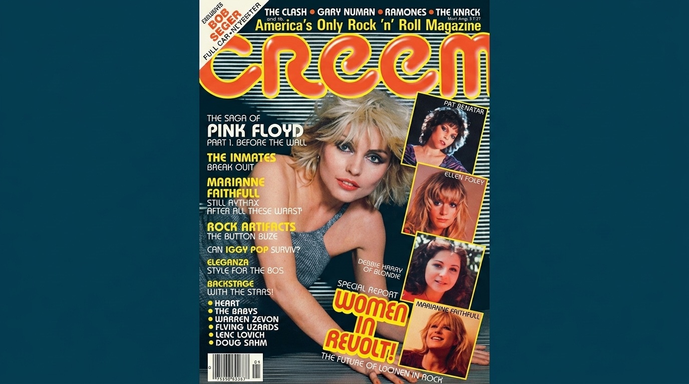 Debbie Harry’s magazine look.