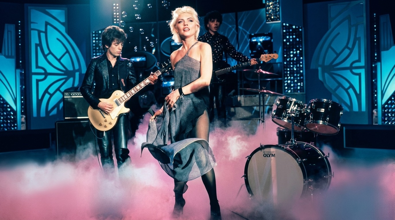 Debbie Harry in rock glam.