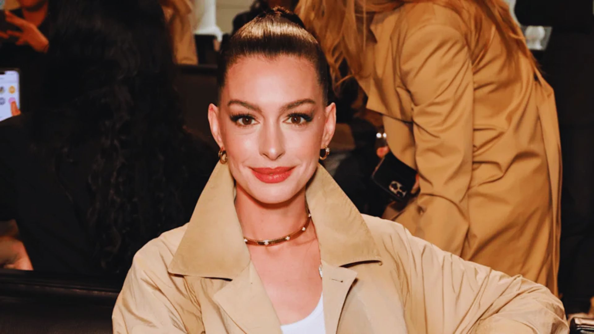 Actress Anne Hathaway looking younger.