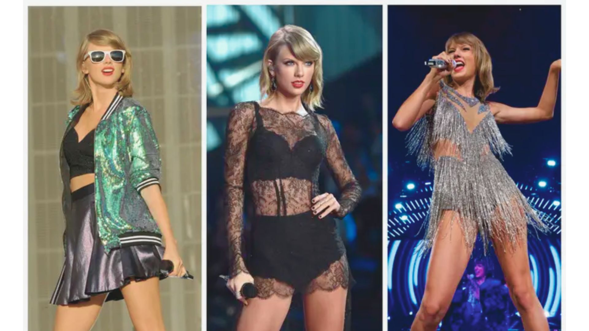 Taylor Swift 1989 outfits collage