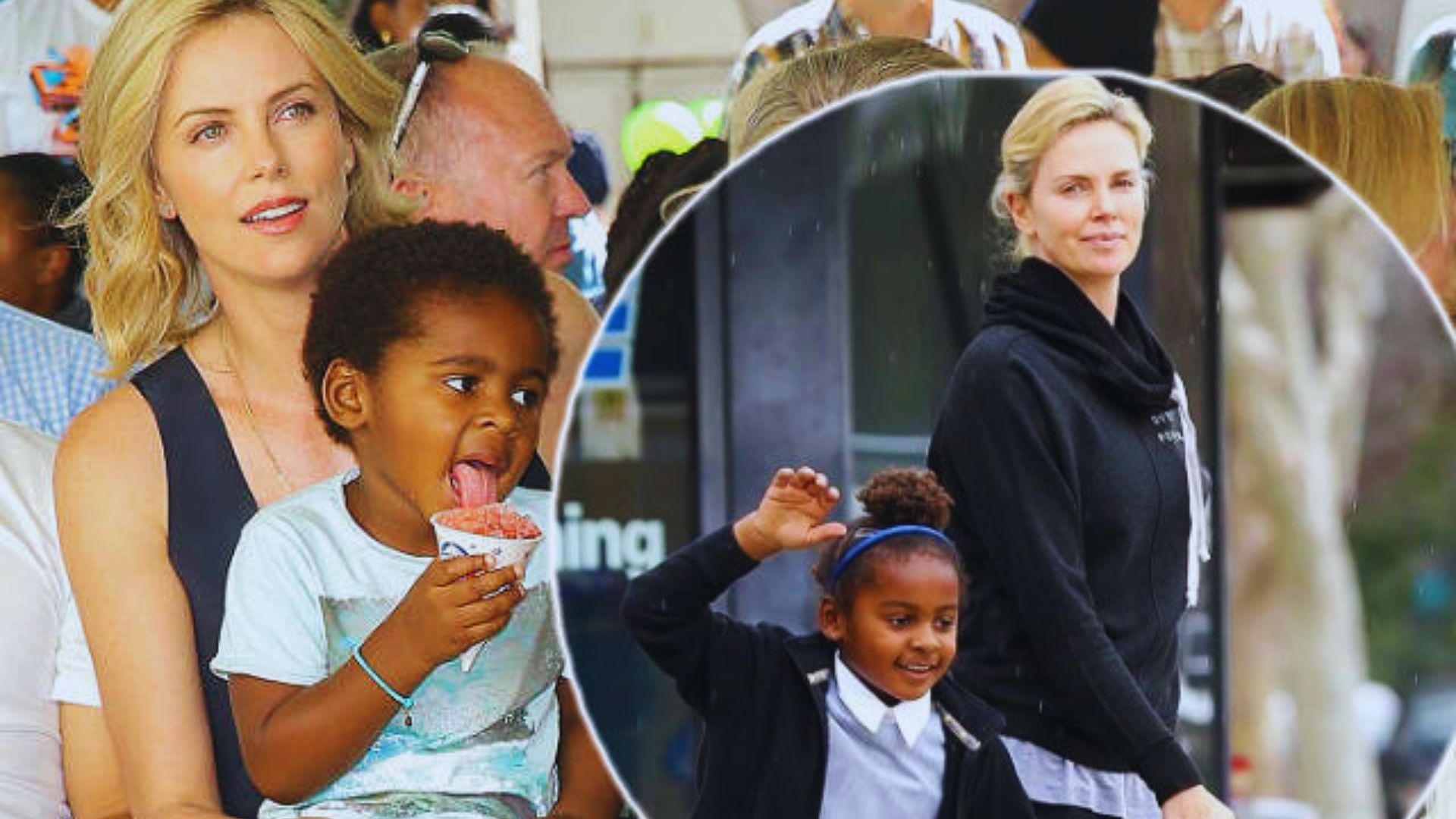 image of Charlize Theron;s oldest child Jackson.