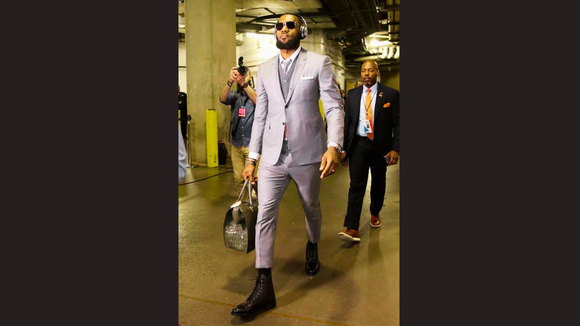 LeBron James Thom Browne Playoff Suit Look