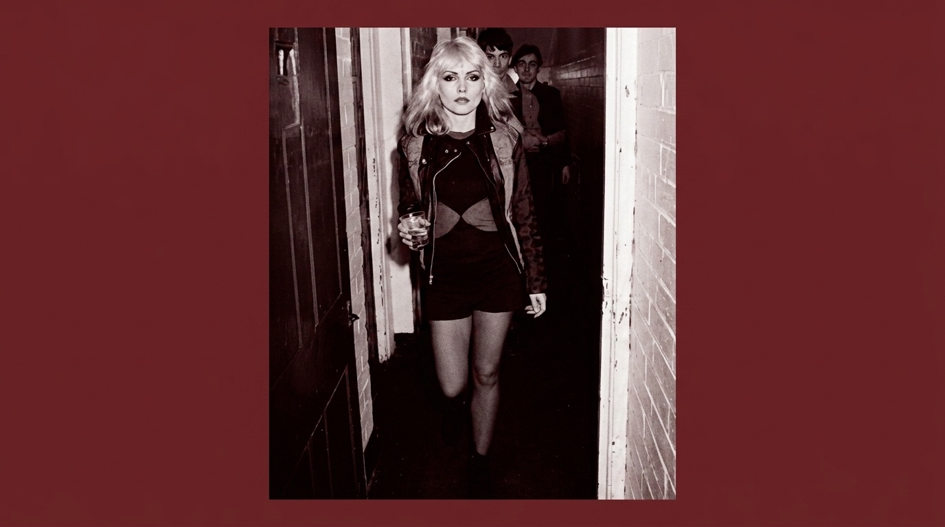 Debbie in her punk outfit.