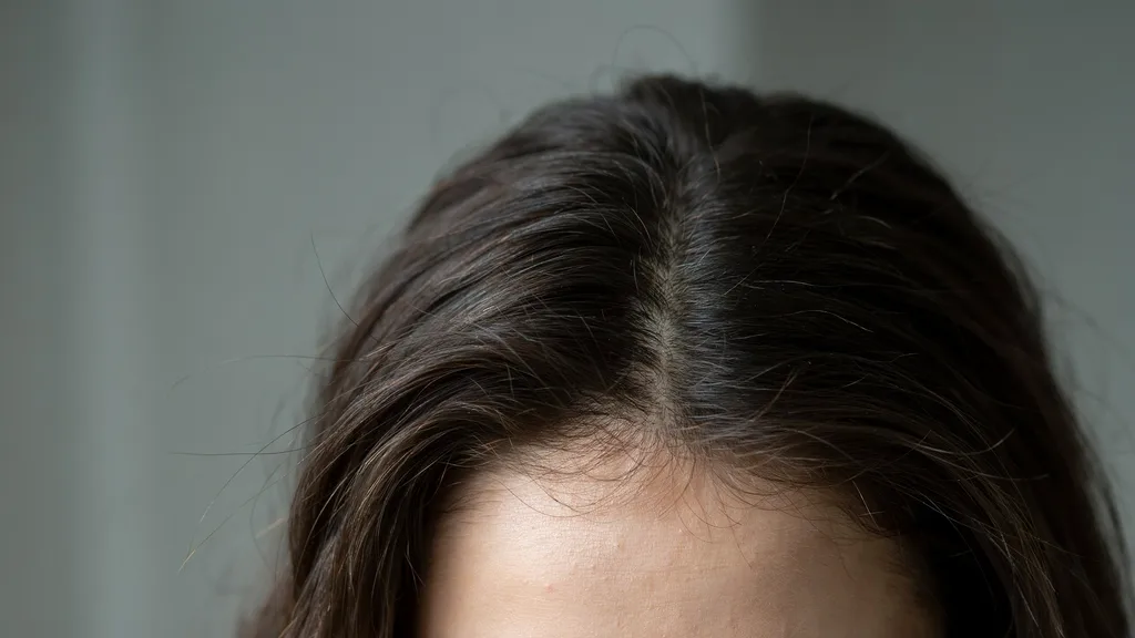 top half hair section loosely gathered with natural volume showing relaxed structure and soft separation without tight pulling or stiffness.