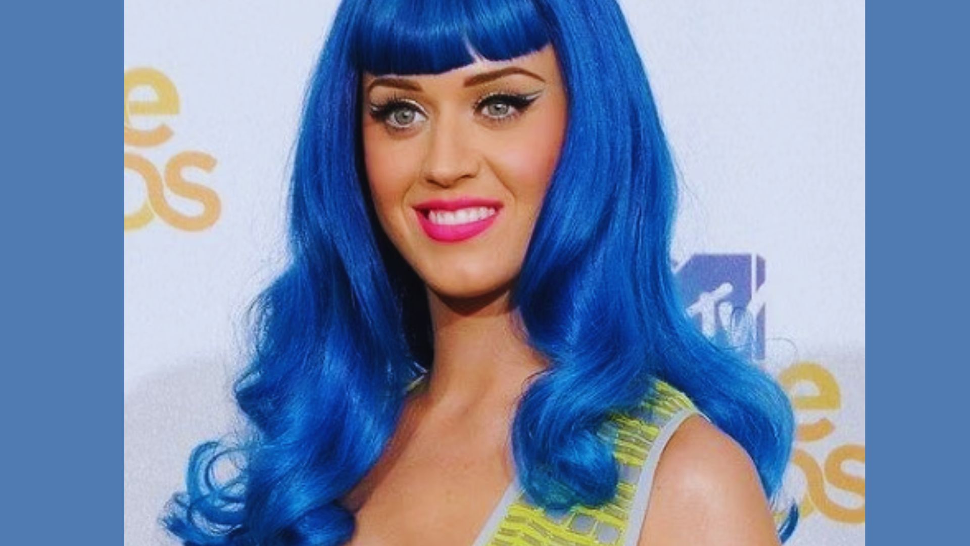 Katy Perry wearing wigs.