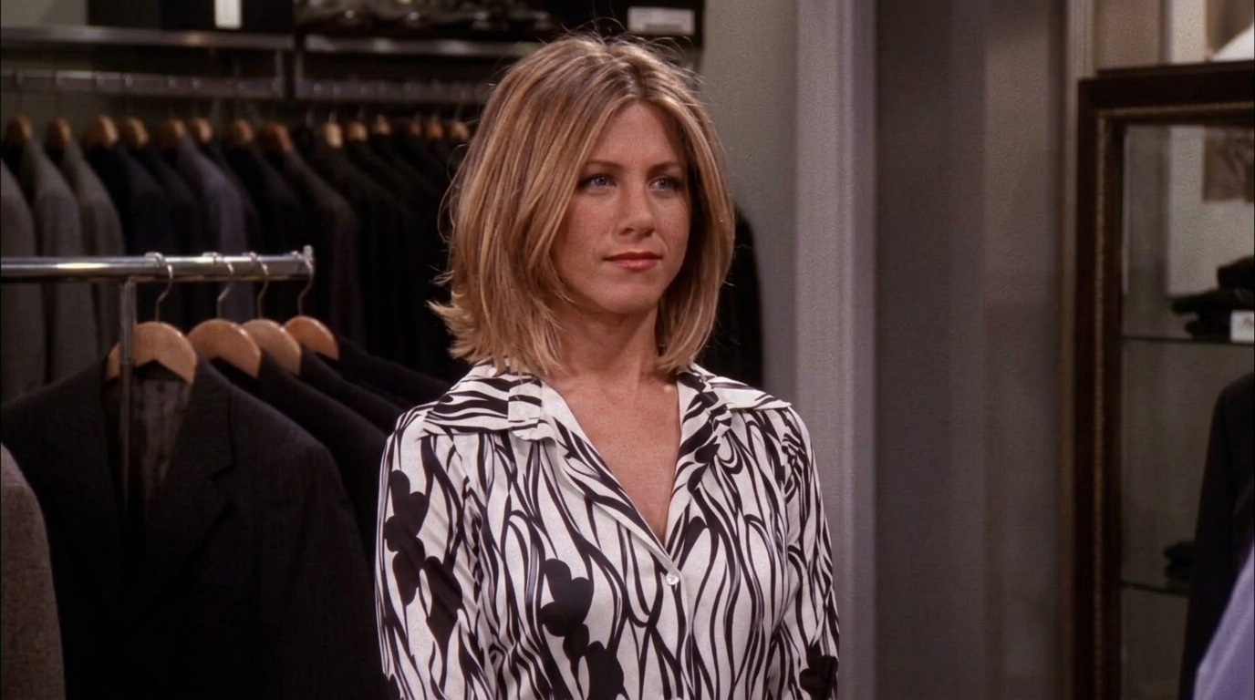 Rachel’s everyday hairstyle.