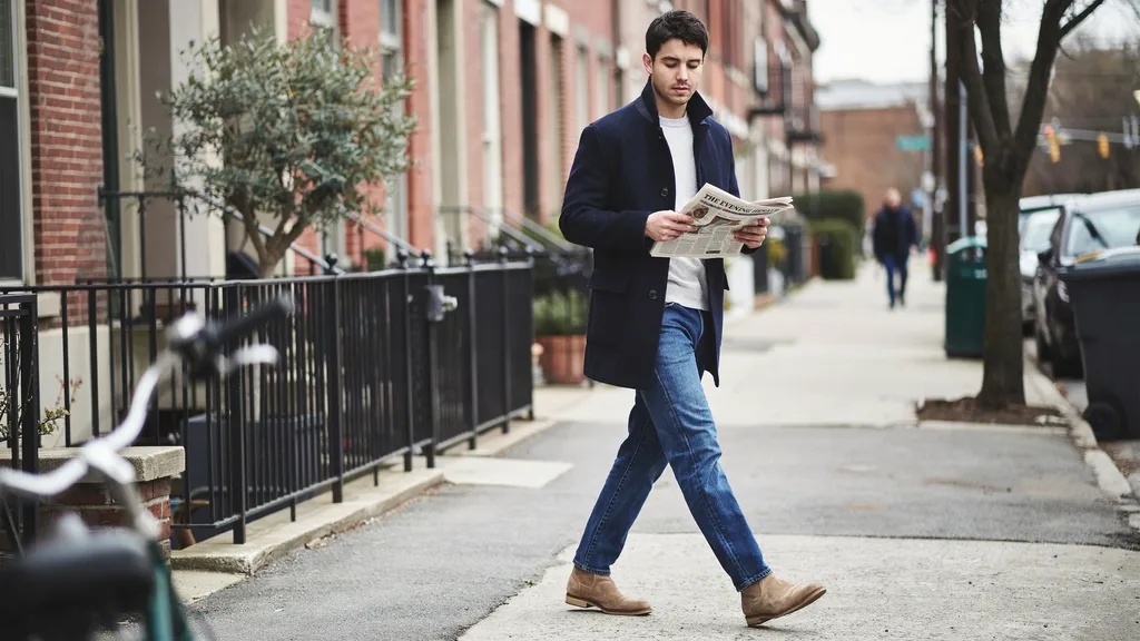 Sport coat styled for smart casual everyday wear.