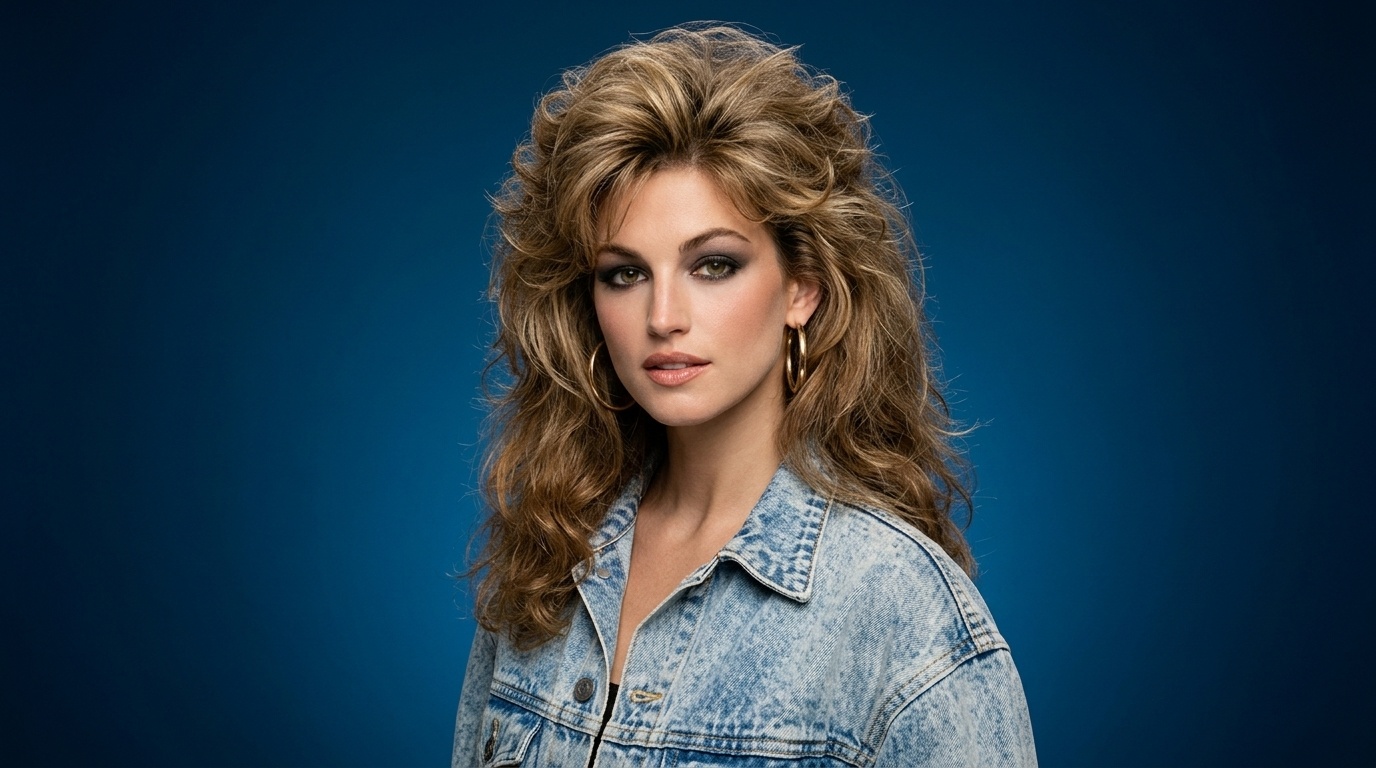 Cyndi’s Big Teased 80s Hair.