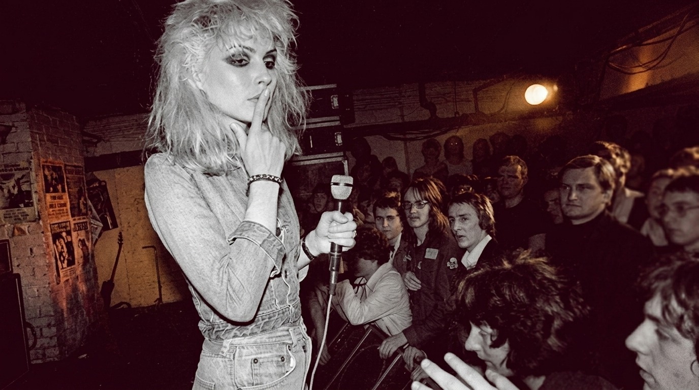 Debbie Harry in Monochrome look.