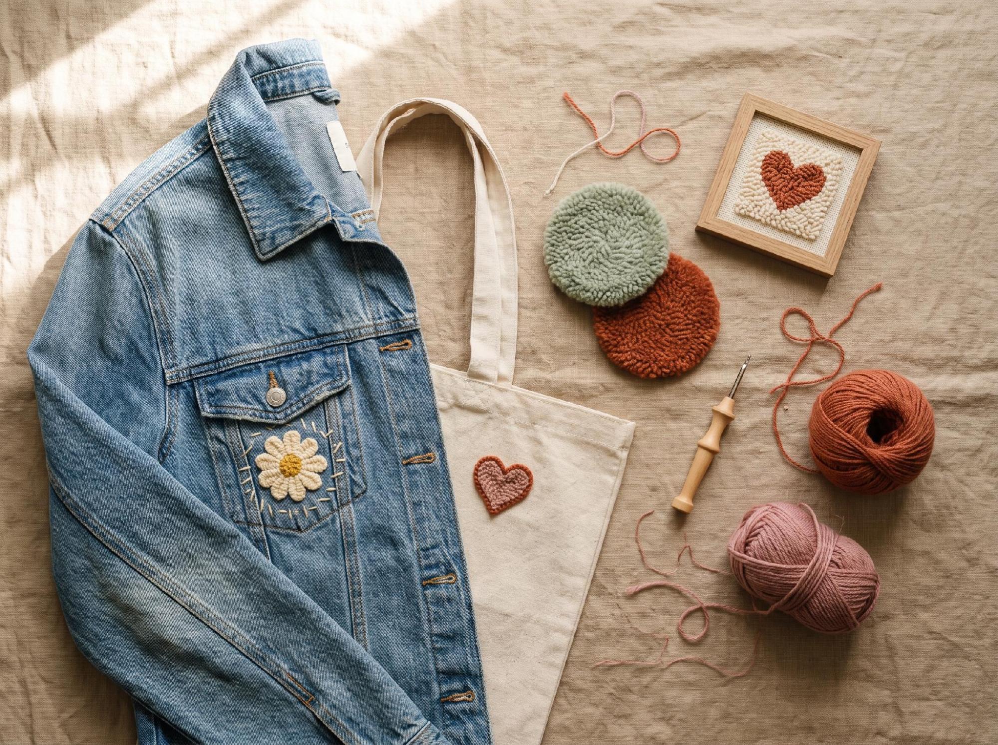 How to Turn a Punch Needle Project Into a Style Statement