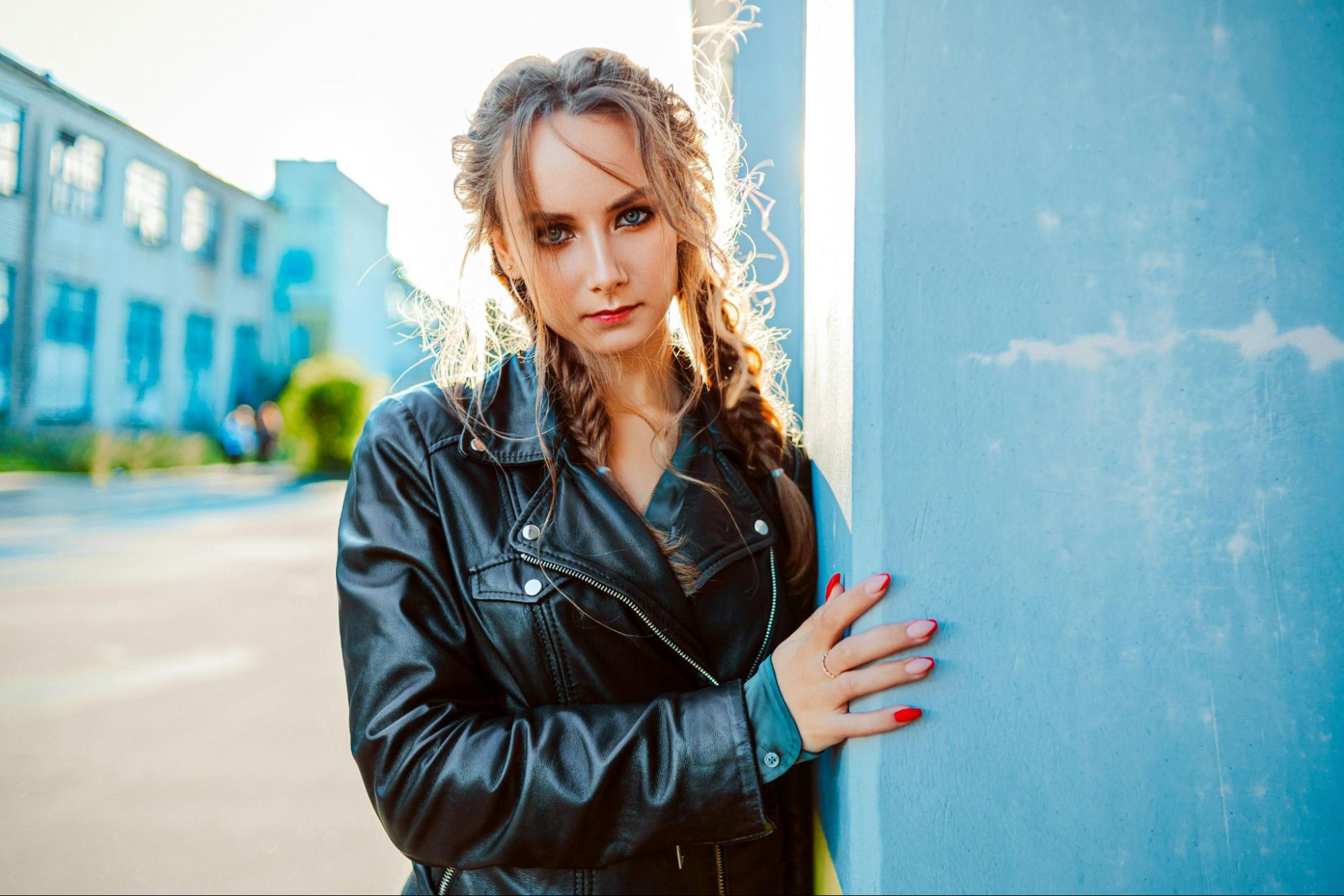 Which materials are used for making biker jackets?
